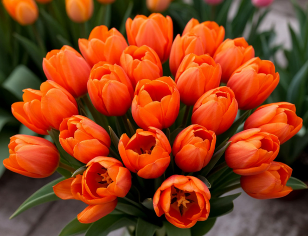 postavka-oranzhevyh-tyulpanov